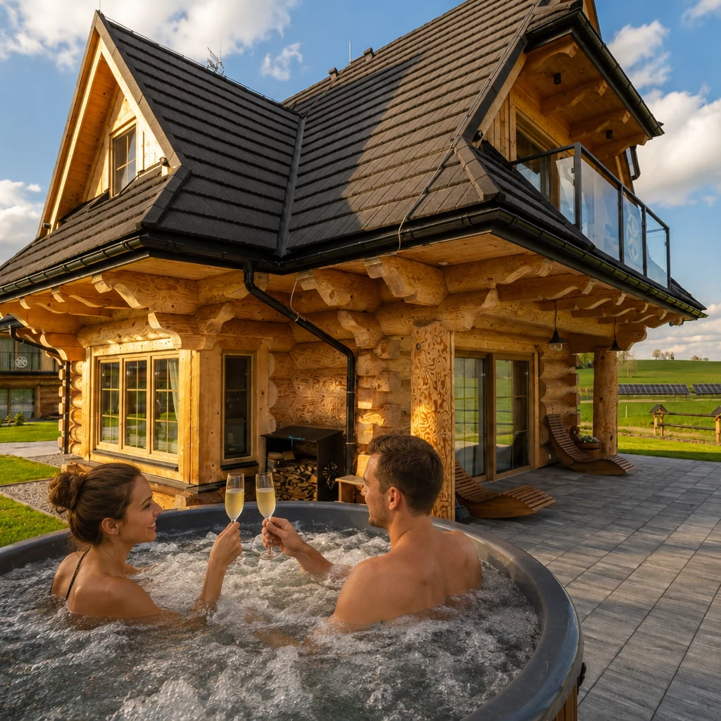 Kąpiel w balii, jacuzzi we dwoje